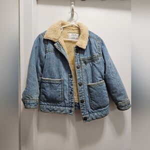 Zara Kids Denim Jacket with Tan Lining